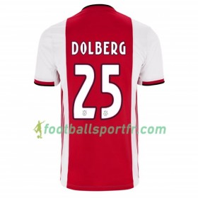 Tenue Ajax Amsterdam Kasper Dolberg 25 Domicile 2019-2020 Maillot de Foot